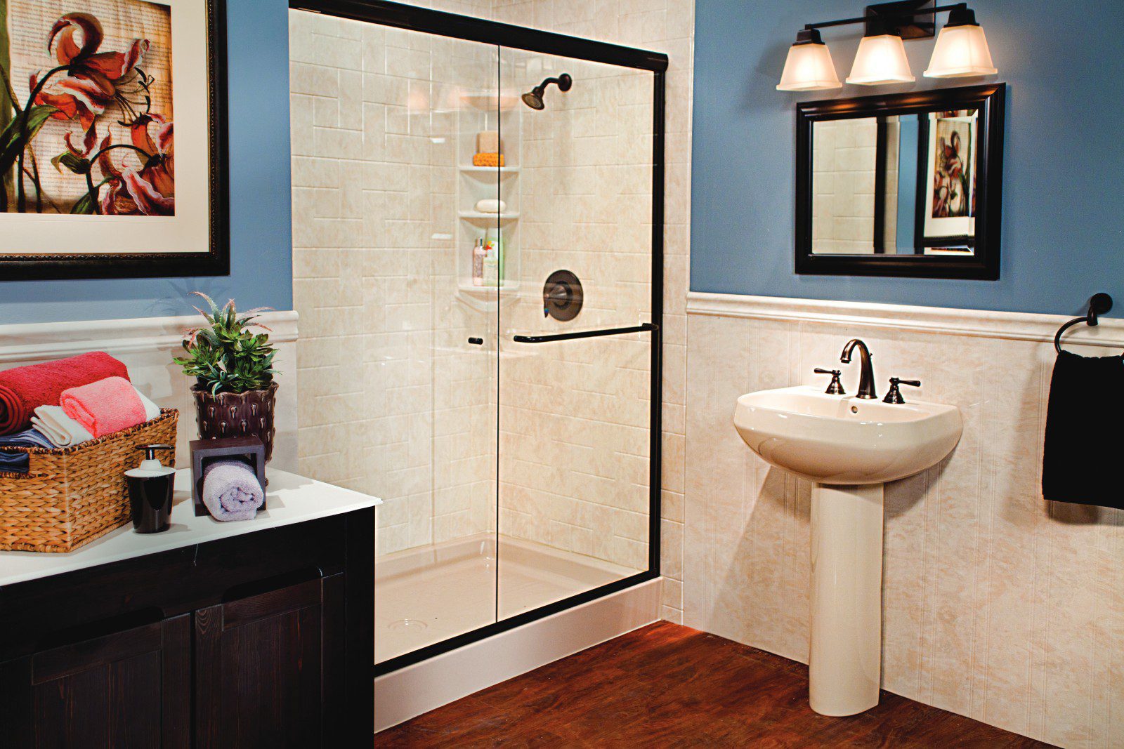 having a, sandbar shower base travertine windmill tile and wainscoting brushed nickel hr bp