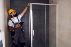 frameless shower door installation