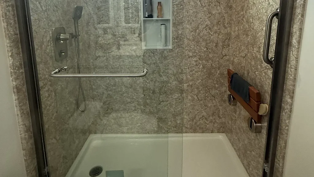 California style shower remodeling in Anaheim