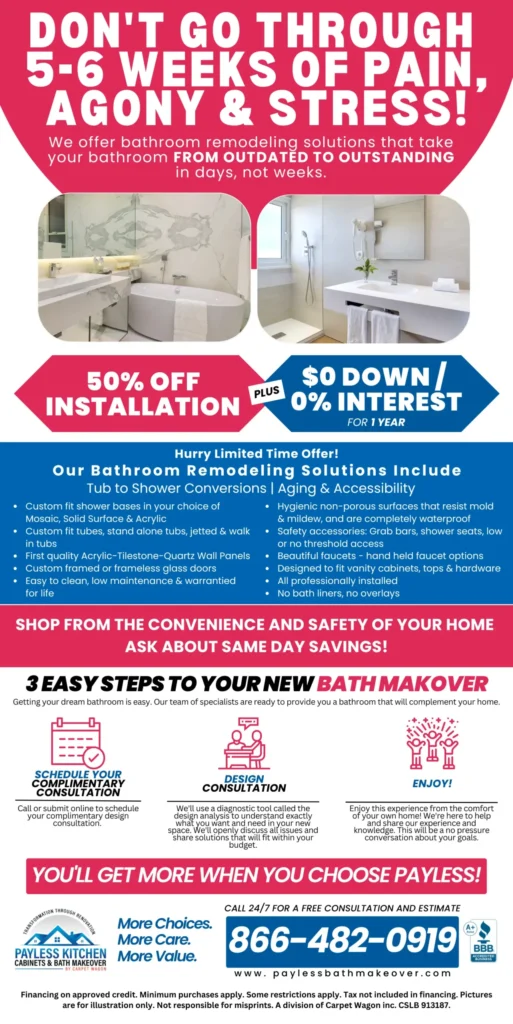 modern bathroom renovation and promotional offer