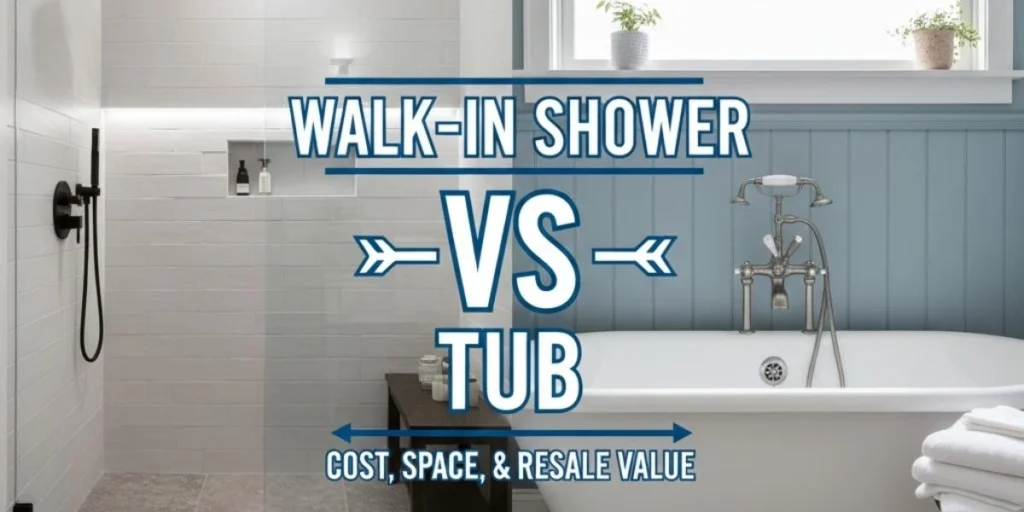 Walk in shower vs tub