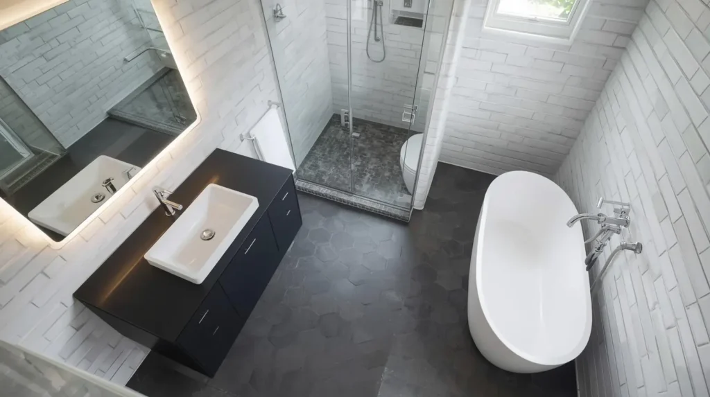 DIY vs professional bathroom remodel comparison