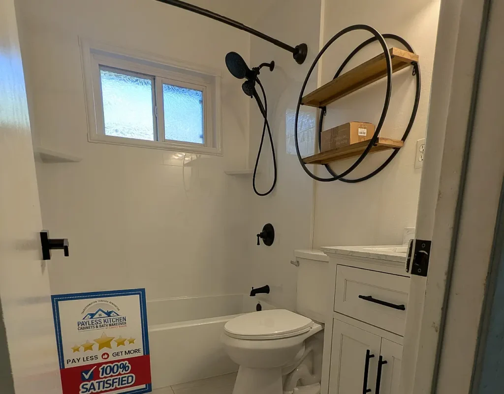 after bathroom remodel in Glendora, CA