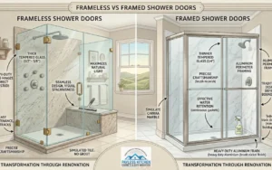 frameless vs framed shower doors simi valley