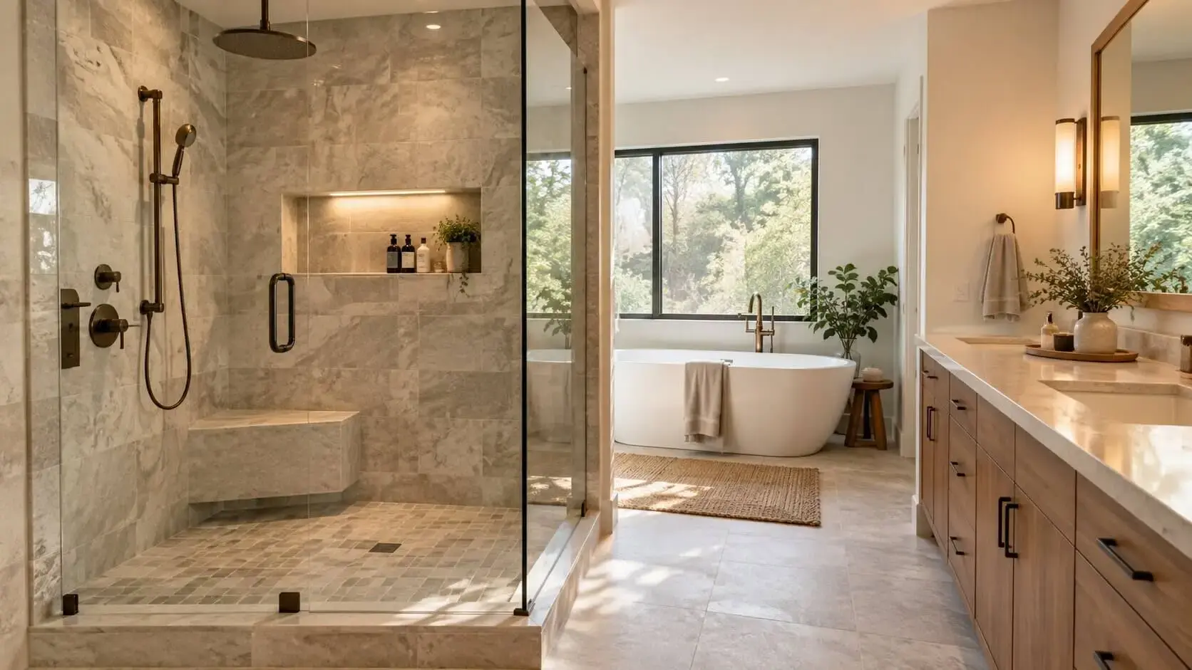 spa shower upgrades
